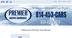 Desktop Screenshot of premierautoserviceerie.com